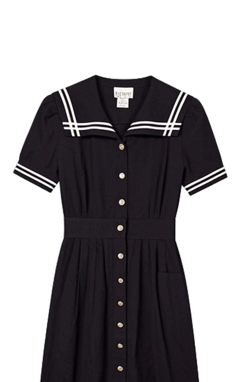 BOGO Vintage Miss Dorby Petites Sailor Dress Navy Blue Size 10P